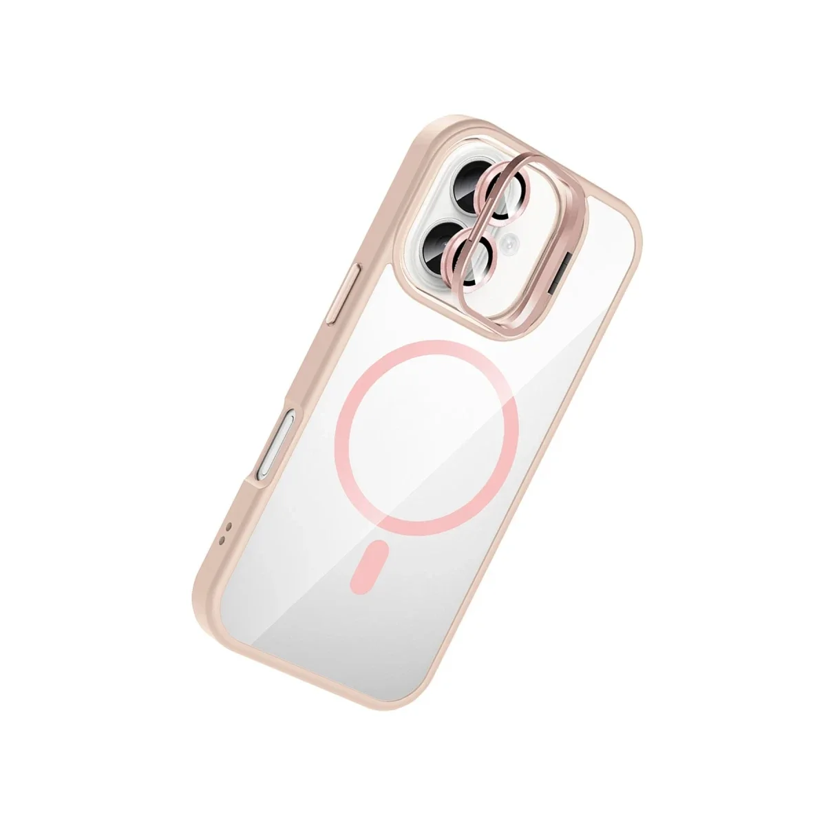 Joko Apple iPhone 16 Plus Remim Lensli Magsafe Standlı Kapak - Pembe görsel 2
