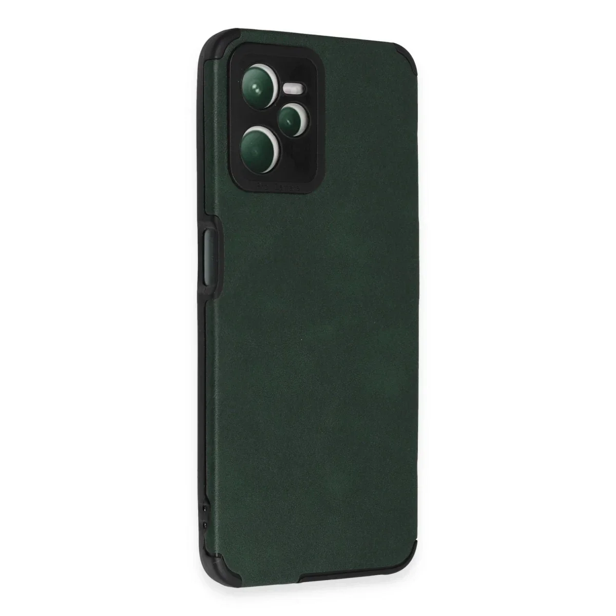 Realme C35 Kılıf Loop Deri Silikon - Yeşil görsel 2
