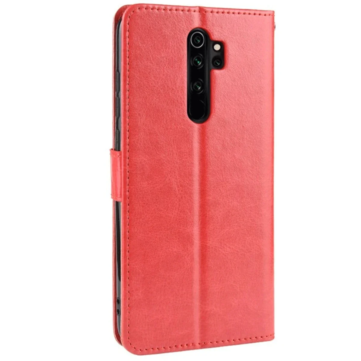 Xiaomi Redmi Note 8 Pro Kılıf Trend S Plus Kapaklı Kılıf - Kırmızı görsel 2