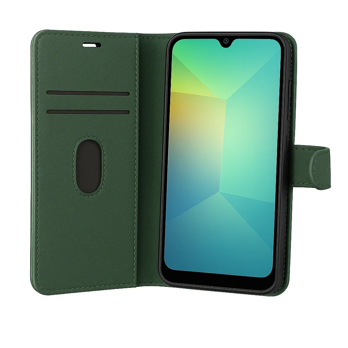 Samsung Galaxy A17 5G Trend S Plus Kapaklı Kılıf - Yeşil görsel 2