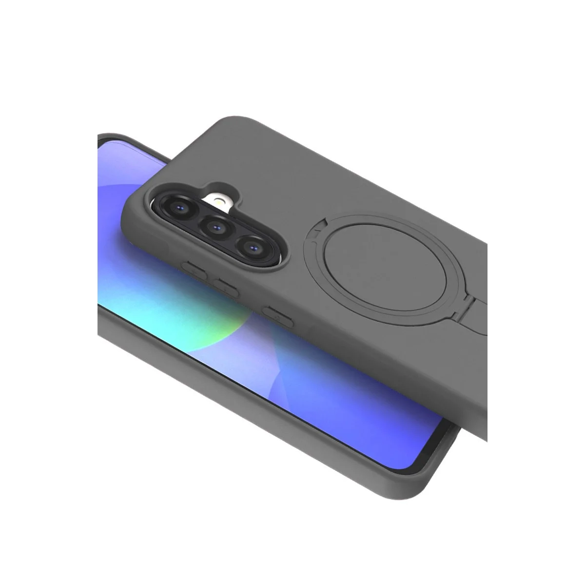 Samsung Galaxy A36 Regal Magsafe Standlı Kapak - Titan Gri görsel 3