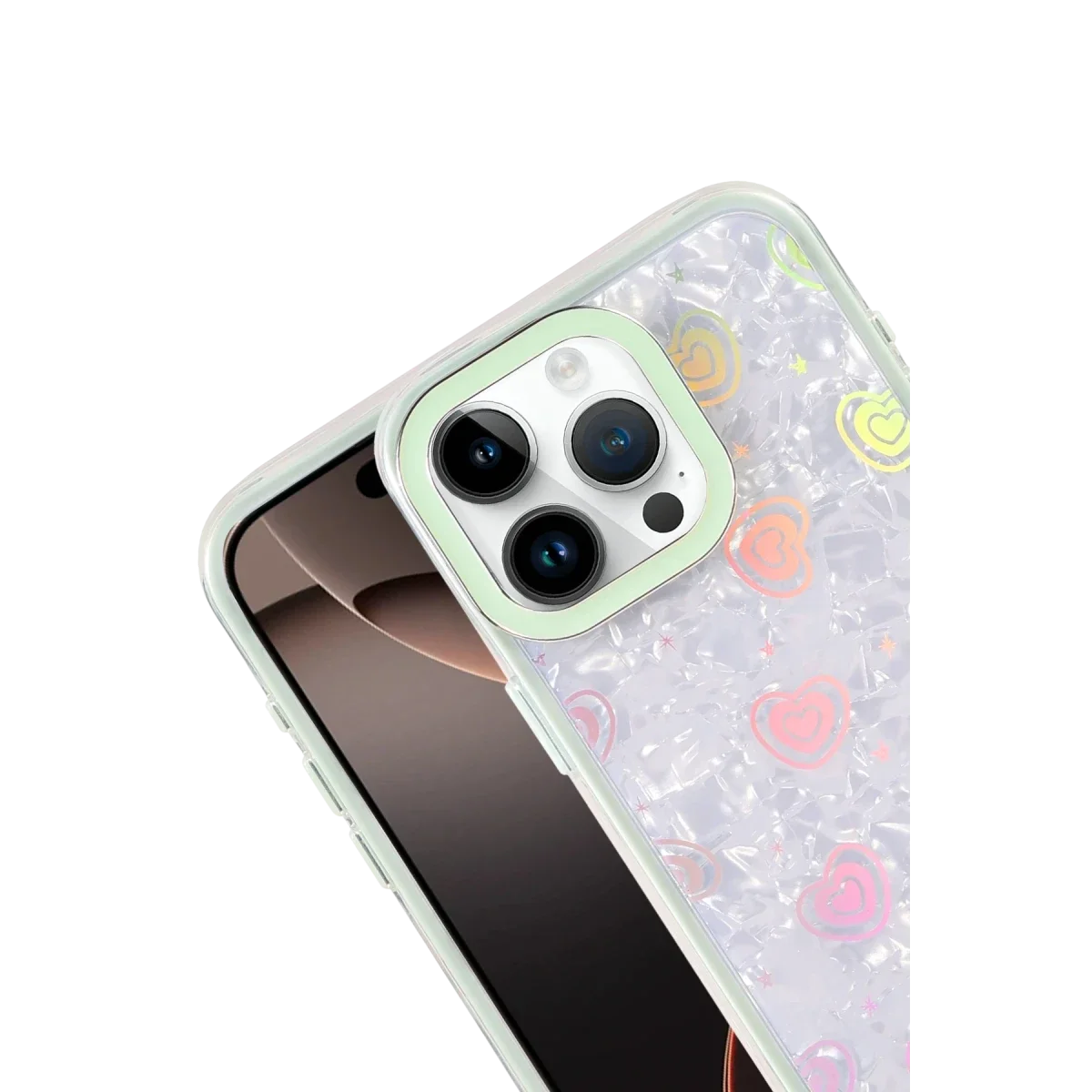 Apple iPhone 14 Lumi Desenli Kapak - Yeşil görsel 2
