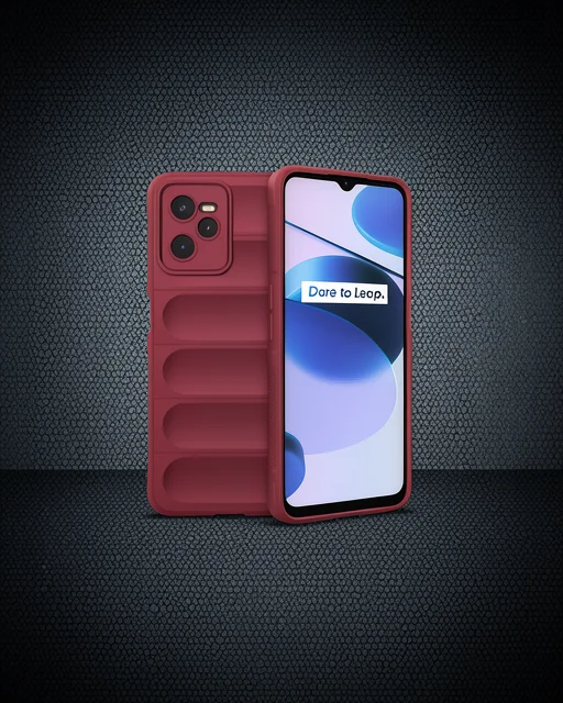 Realme C35 Kılıf Optimum Silikon - Bordo