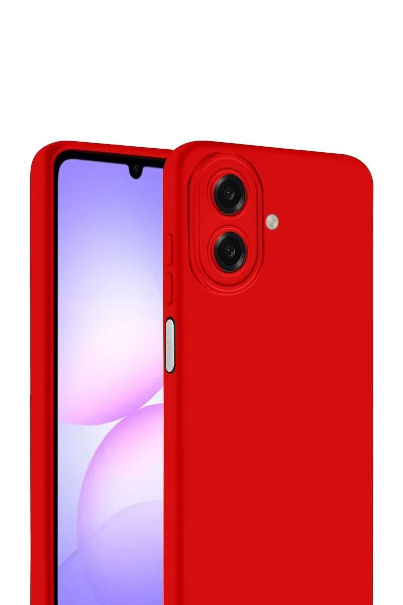 Samsung Galaxy A07 4G First Silikon - Kırmızı görsel 2