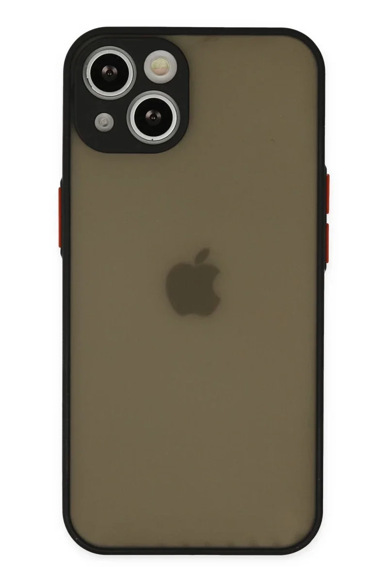 Apple iPhone 14 Kılıf Montreal Silikon Kapak - Siyah
