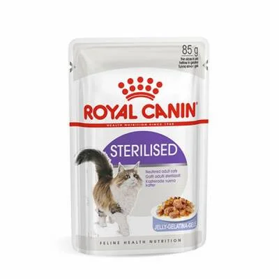Sterilised Jelly Pouch Kısırlaştırılmış Kedi Konservesi 12 Adet 85 Gr