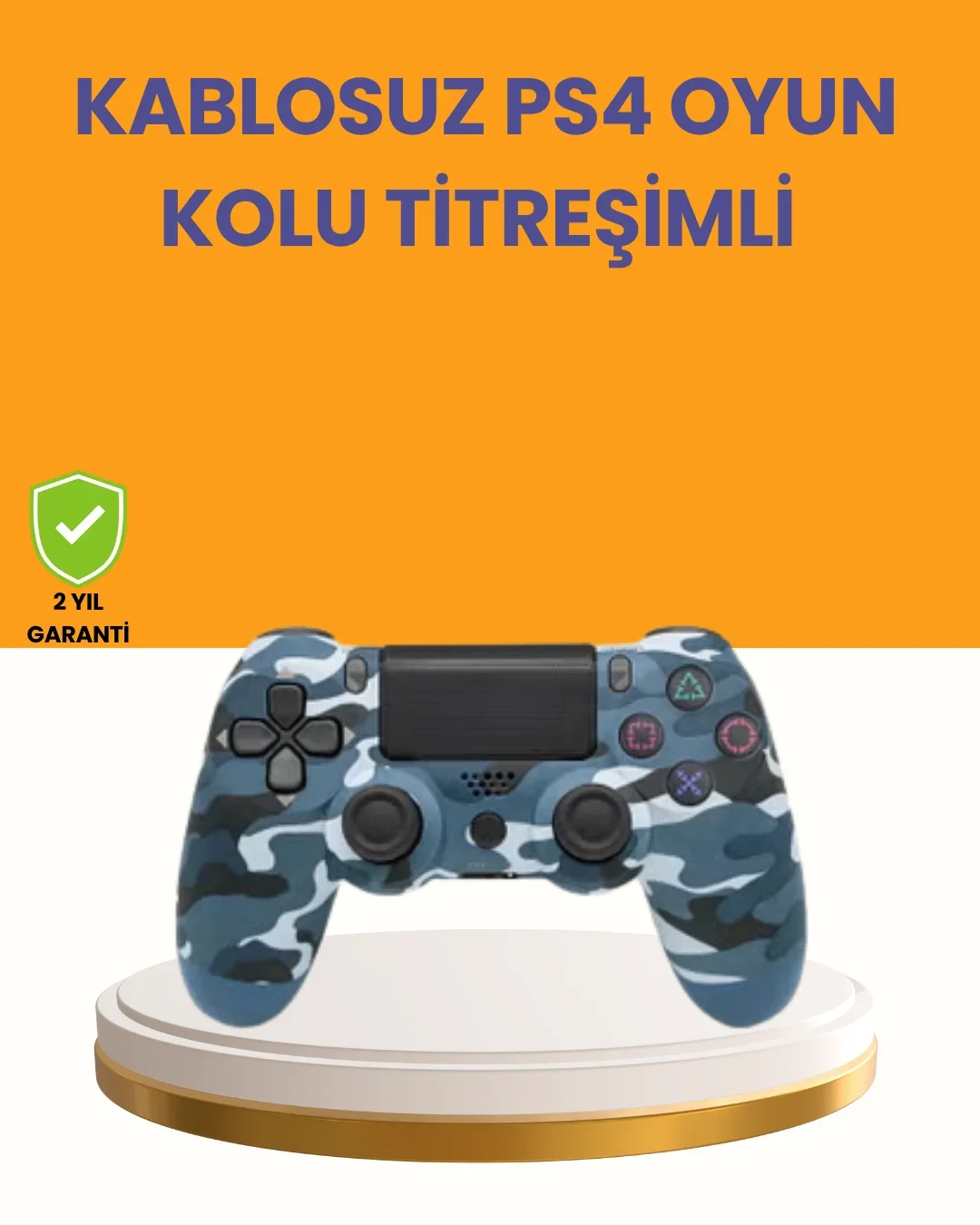 PS4 Kablosuz Oyun Kolu Gecikmesiz Bağlantılı Ergonok Tasarımlı