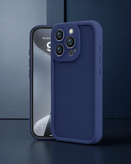 Apple İphone 16 Pro Kılıf Viera Silikon - Lacivert
