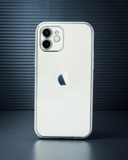 Apple İphone 12 Kılıf Razer Lensli Silikon - Gümüş