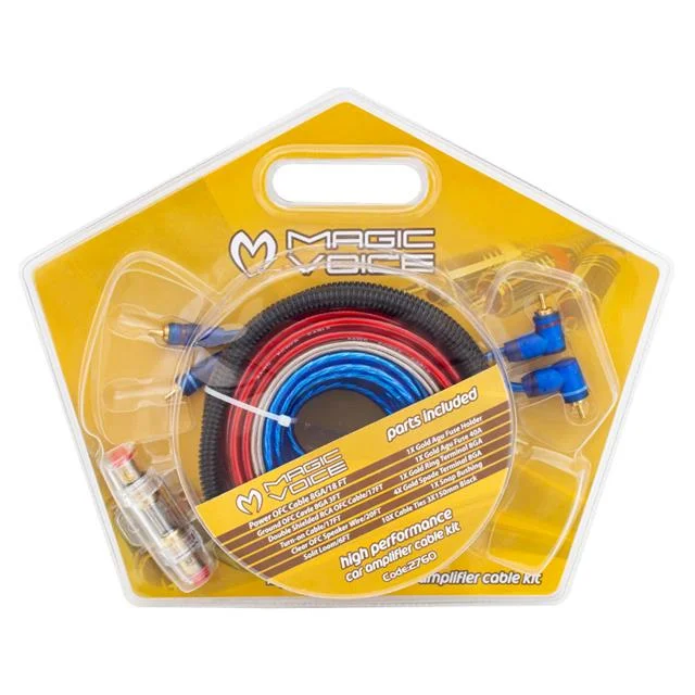 Magicvoice MV-2760 8GA Profesyonel Oto Amfi Güç Bağlantı Montaj Kablo Seti görsel 3