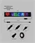 Yüksek Parlaklık Ayarlı RGB LED Ekran Kayan Yazı ve Grafik Destekli Esnek Panel görsel 2