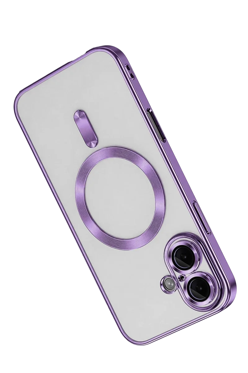 Apple iPhone 16 Kılıf Kross Magneticsafe Kapak - Mor görsel 3