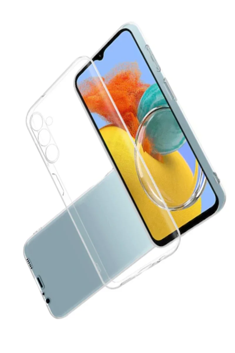 Samsung Galaxy M14 5G Kılıf Lüx Şeffaf Silikon görsel 2