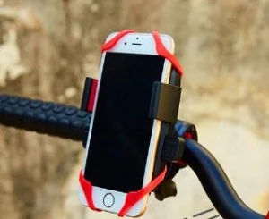 Lastik Destekli Standlı Bisiklet Telefon Tutucu görsel 2