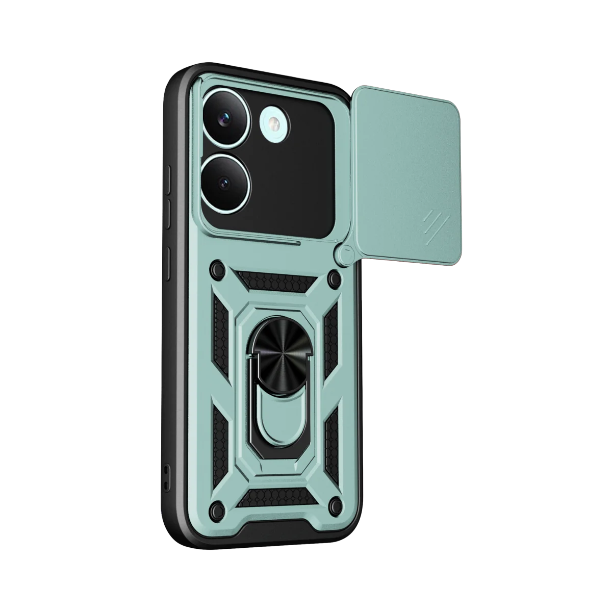 Xiaomi Poco X8 Pro Pars Lens Yüzüklü Silikon - Yeşil görsel 2