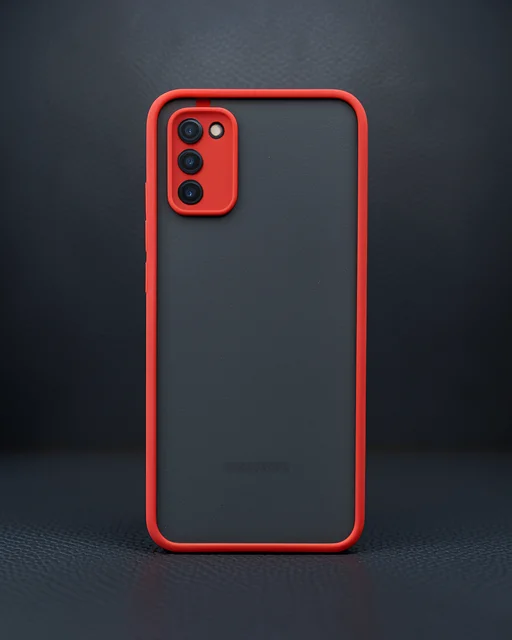 Samsung Galaxy A03s Kılıf Montreal Silikon Kapak - Kırmızı