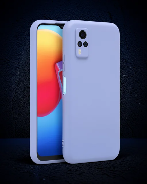 Vivo Y53s Kılıf Nano İçi Kadife Silikon - Lila