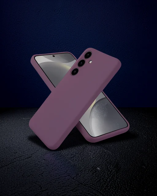 Samsung Galaxy A06 Kılıf First Silikon - Mürdüm