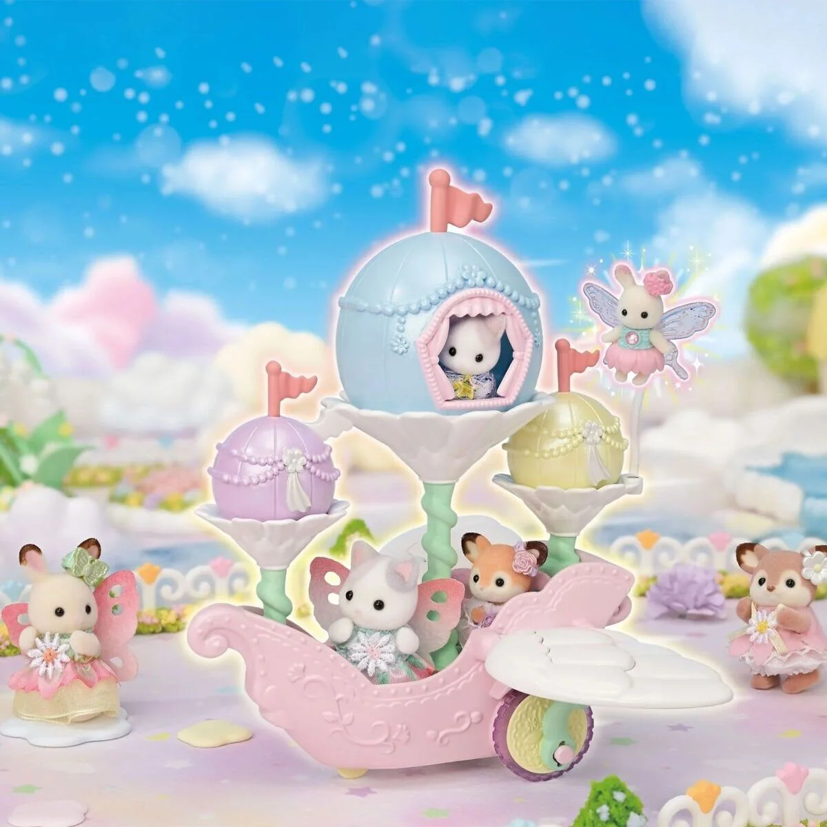 5827 Sylvanian Families Çiçekli Masal Gökyüzü Gemisi +4 yaş görsel 4