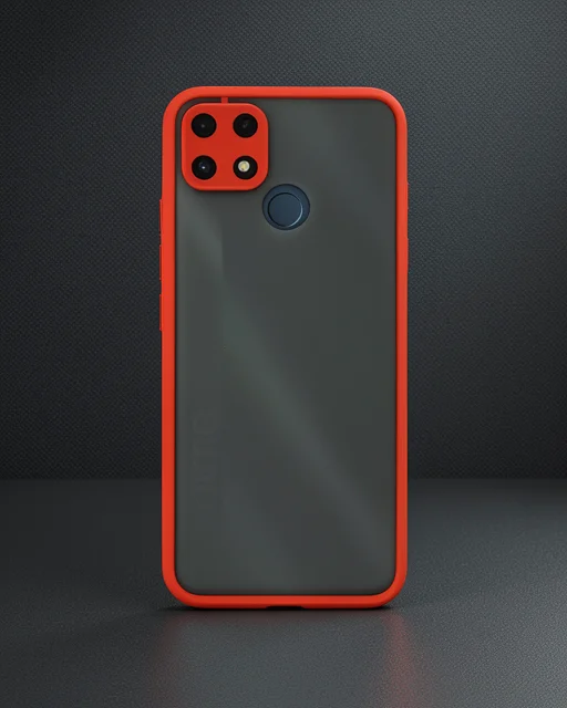 Realme C25 Kılıf Montreal Silikon Kapak - Kırmızı