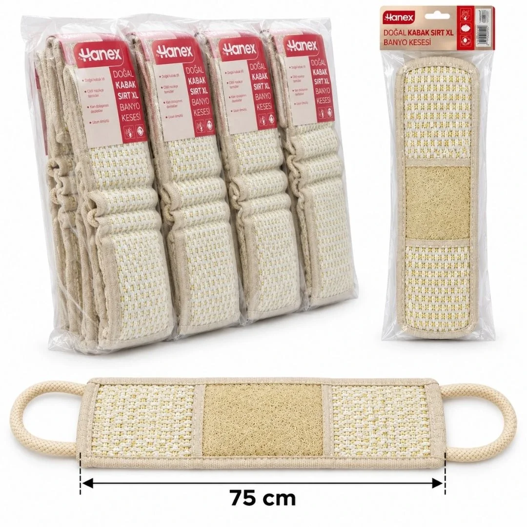 XL Kabak Sırt Banyo Kesesi ( 1 Adet) görsel 2