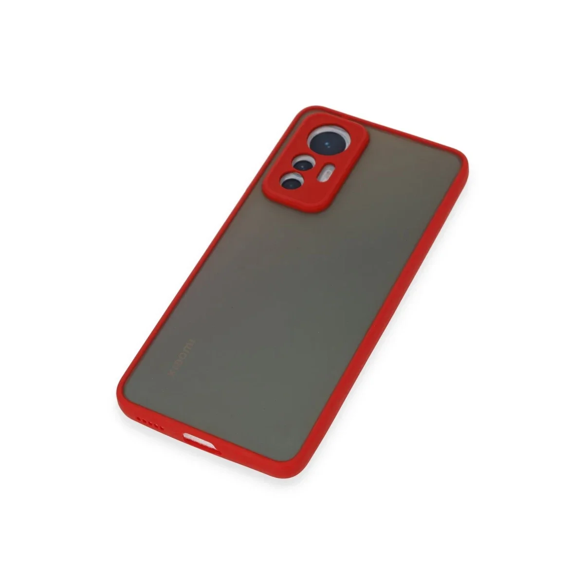 Xiaomi Mi 12 Lite Kılıf Montreal Silikon Kapak - Kırmızı görsel 6