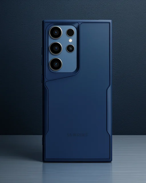 Samsung Galaxy S25 Ultra Kılıf Boyi Silikon Kapak - Lacivert