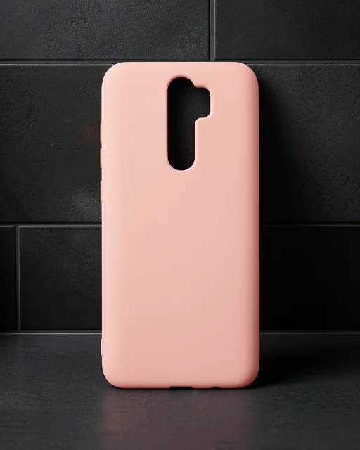 Xiaomi Redmi Note 8 Pro Kılıf Nano İçi Kadife Silikon - Pudra