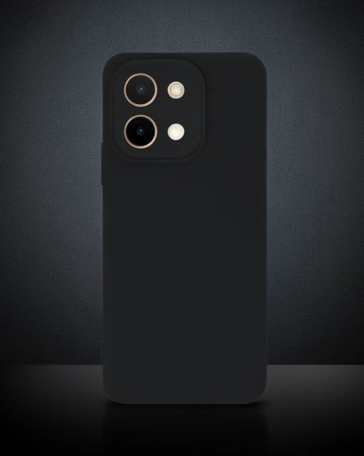 Vivo Y28 Kılıf First Silikon - Siyah