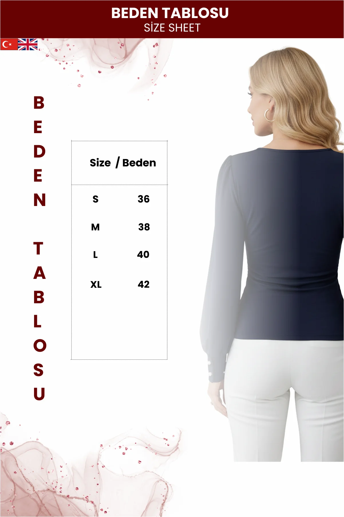 Kadın Beli Drapeli Şık Top Bluz görsel 2
