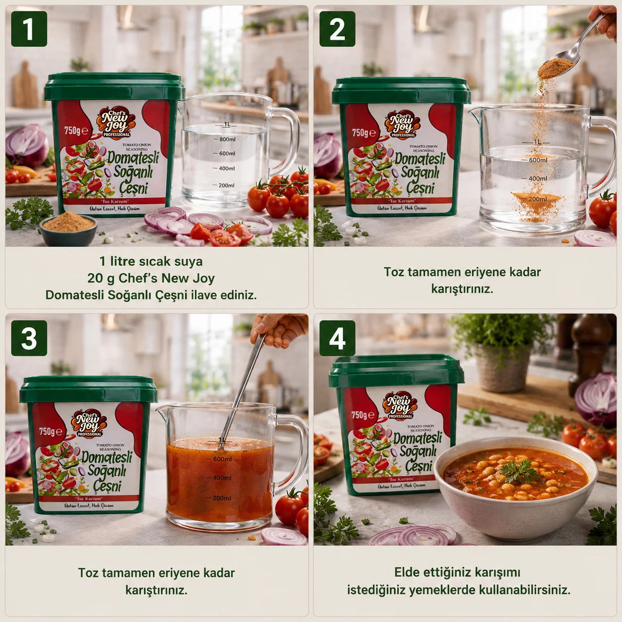 Domatesli Soğanlı Çeşni 750 g Tomato Onion Seasoning görsel 5