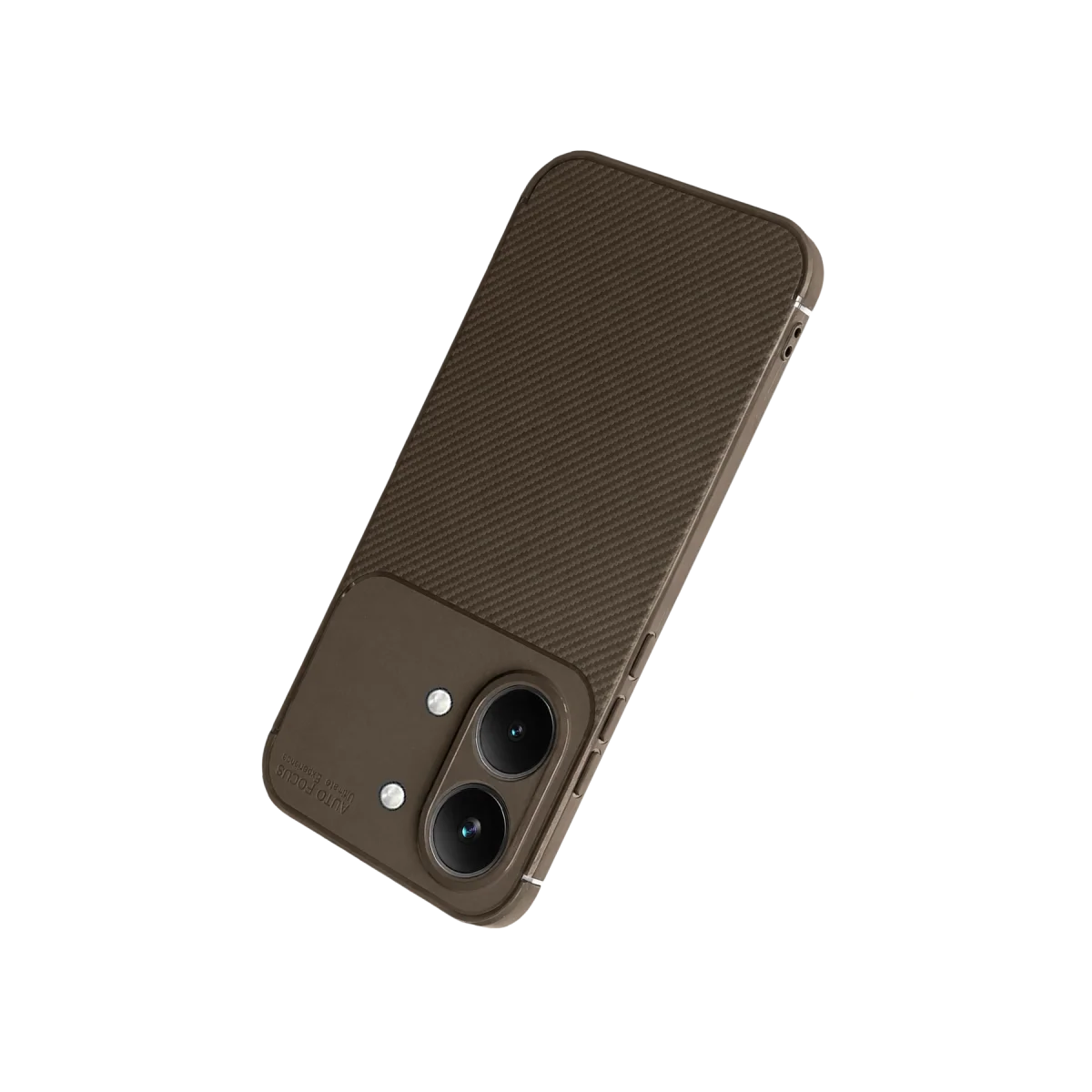 Xiaomi Poco X8 Pro Max Auto Focus Karbon Kapak - Kahverengi görsel 3
