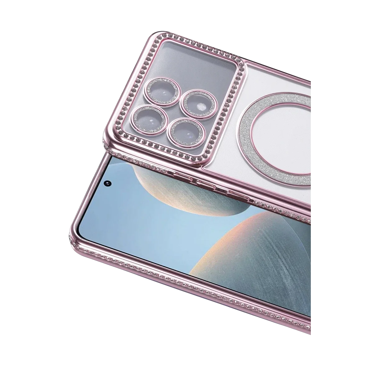 Xiaomi Poco X6 Pro Joke Simli Magneticsafe Kılıf - Pembe görsel 2