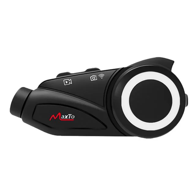 Maxto M3 1080P Kameralı Motosiklet Bluetooth Intercom Kulaklık (6 Kişi Destekli) görsel 2