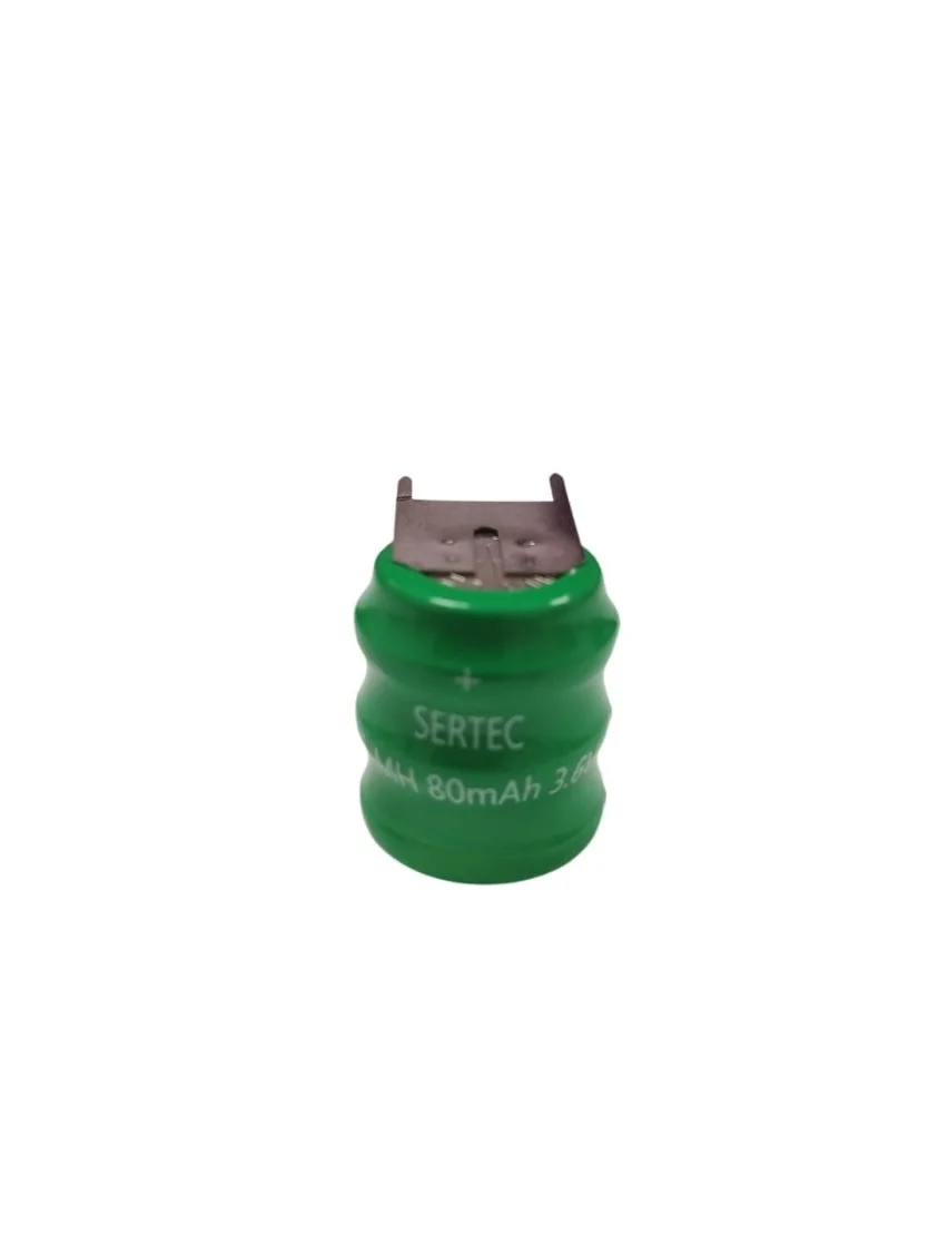 3.6V 3S1P 80 Mah 3 Pin NI-MH Buton Pil