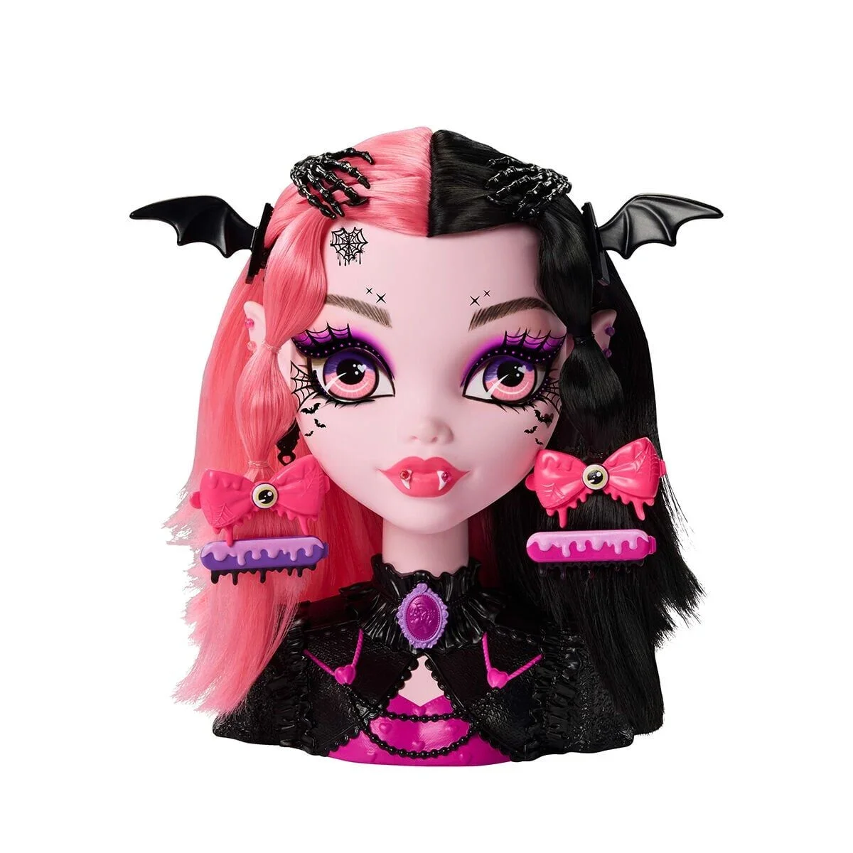 JML42 Monster High Havalı Saçlar Draculaura Büstü görsel 3