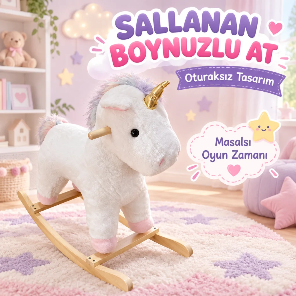 PL50210 Sallanan Boynuzlu At Oturaksız görsel 2