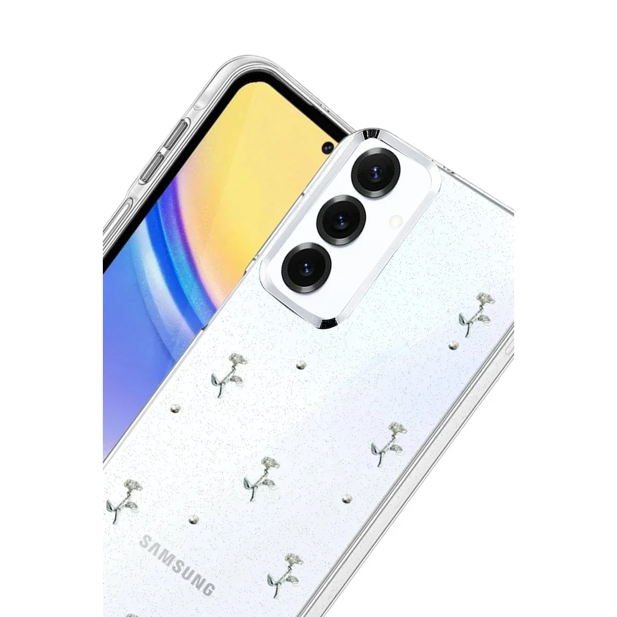 Samsung Galaxy S25 Plus Fiyonk Desenli Kapak - Desen 4 görsel 3