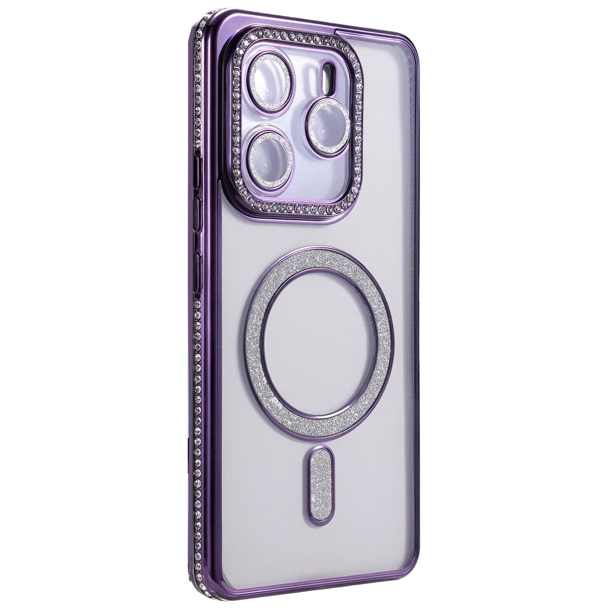 Xiao Red Note 14 4g Joke Simli Magneticsafe Kılıf - Derin Mor görsel 3