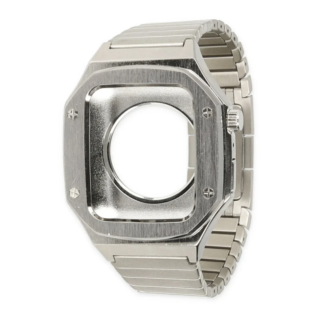 Apple Watch 45mm KR409 Metal Kordon - Gümüş görsel 2