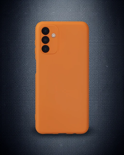 Samsung Galaxy A24 4g Kılıf Nano İçi Kadife Silikon - Turuncu