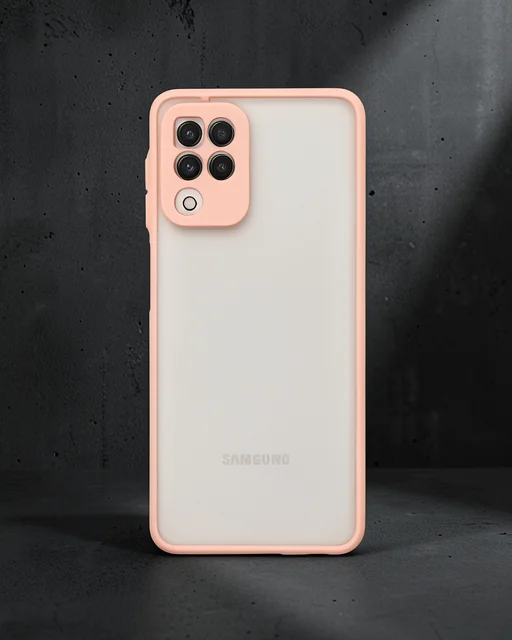 Samsung Galaxy A22 Kılıf Montreal Silikon Kapak - Pembe