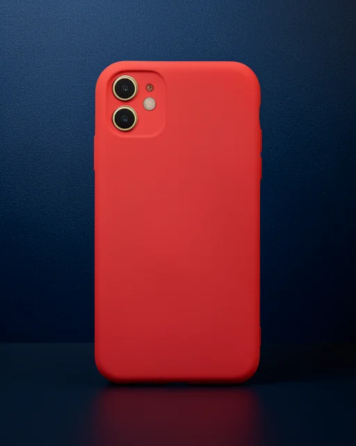 Apple İphone 11 Kılıf Nano İçi Kadife Silikon - Kırmızı