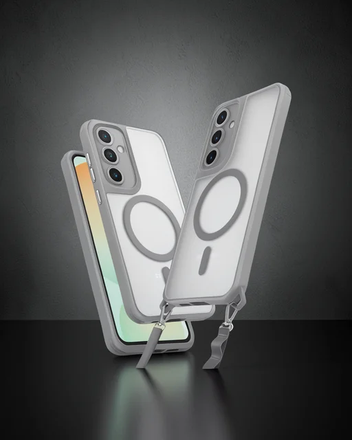 Samsung Galaxy S25 Kılıf Enka Magsafe Silikon Kılıf - Titan Gri