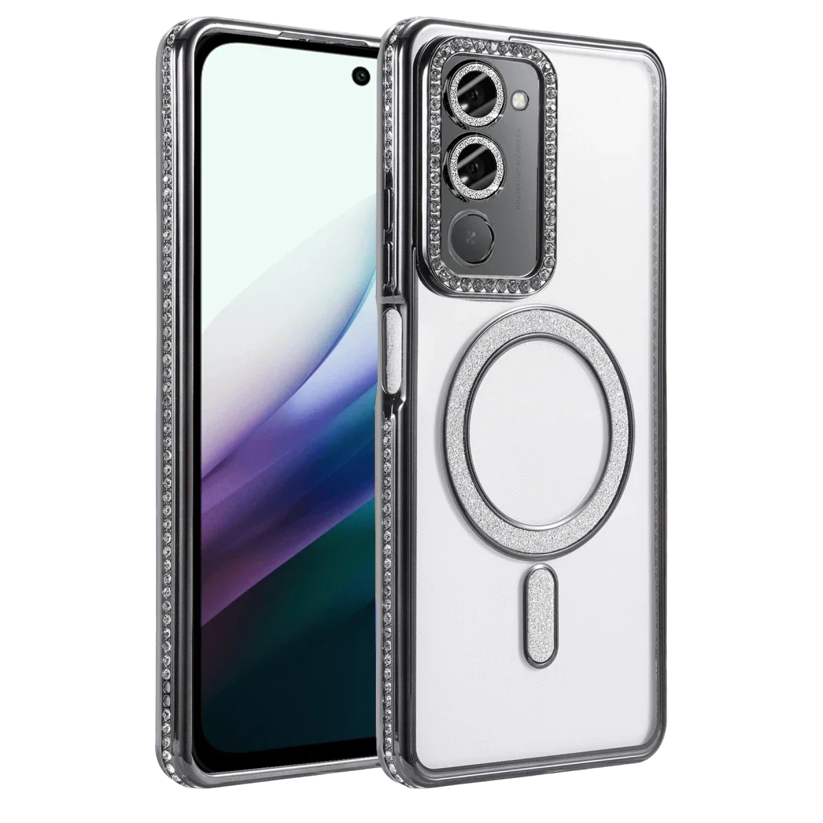 Xiaomi Redmi 15 4G Joke Simli Magneticsafe Kılıf - Siyah