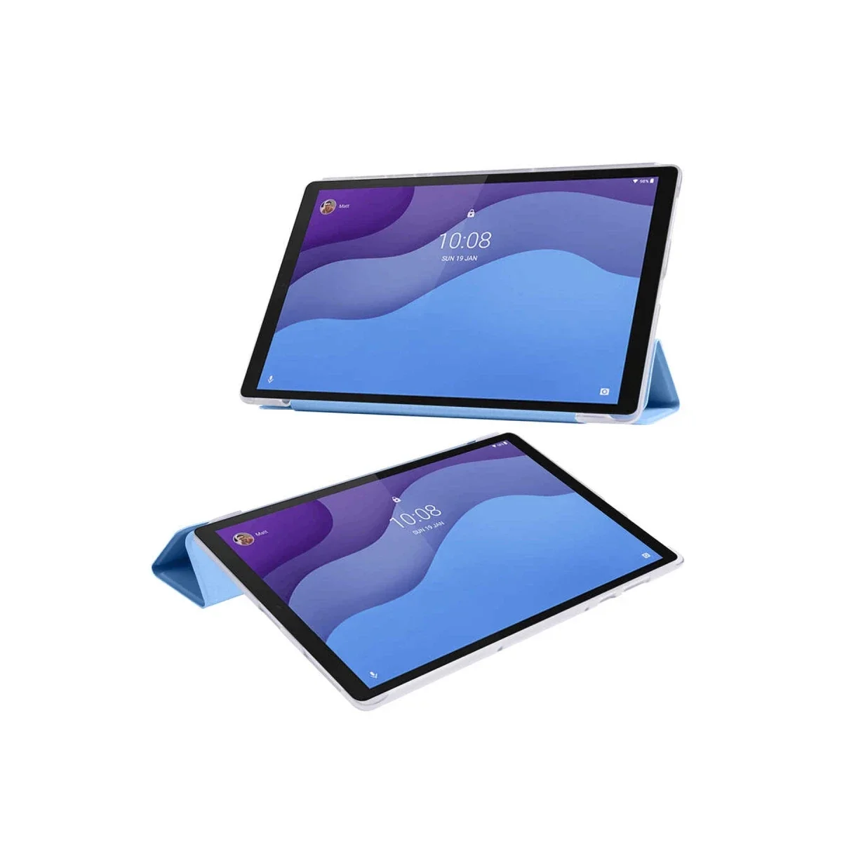 Lenovo M10 HD X306F Kılıf Tablet Smart Kılıf - Siyah görsel 2