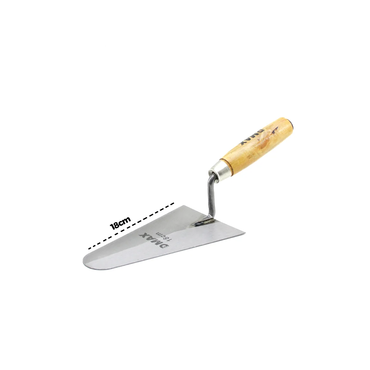 Çelik Sıva Mala 18 cm Ahşap Saplı görsel 2