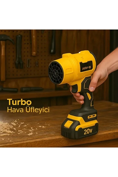 AHV-18 Turbo Hava Üfleyici | 4 Kademe Hız | 21V 431W Kablosuz Blower | 32.000 RPM’’ görsel 4