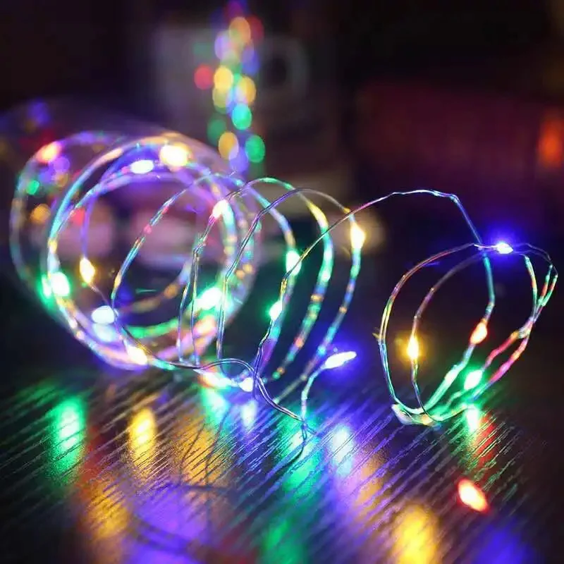 GD966 Şerit Pilli Aydınlatma 3 metre 30 Adet RGB Peri Led görsel 2