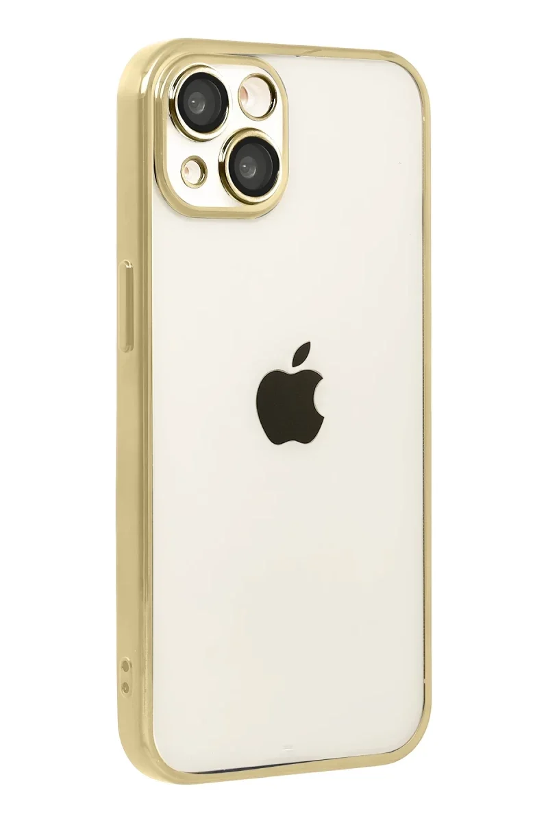 Apple iPhone 15 Razer Lensli Silikon - Gold